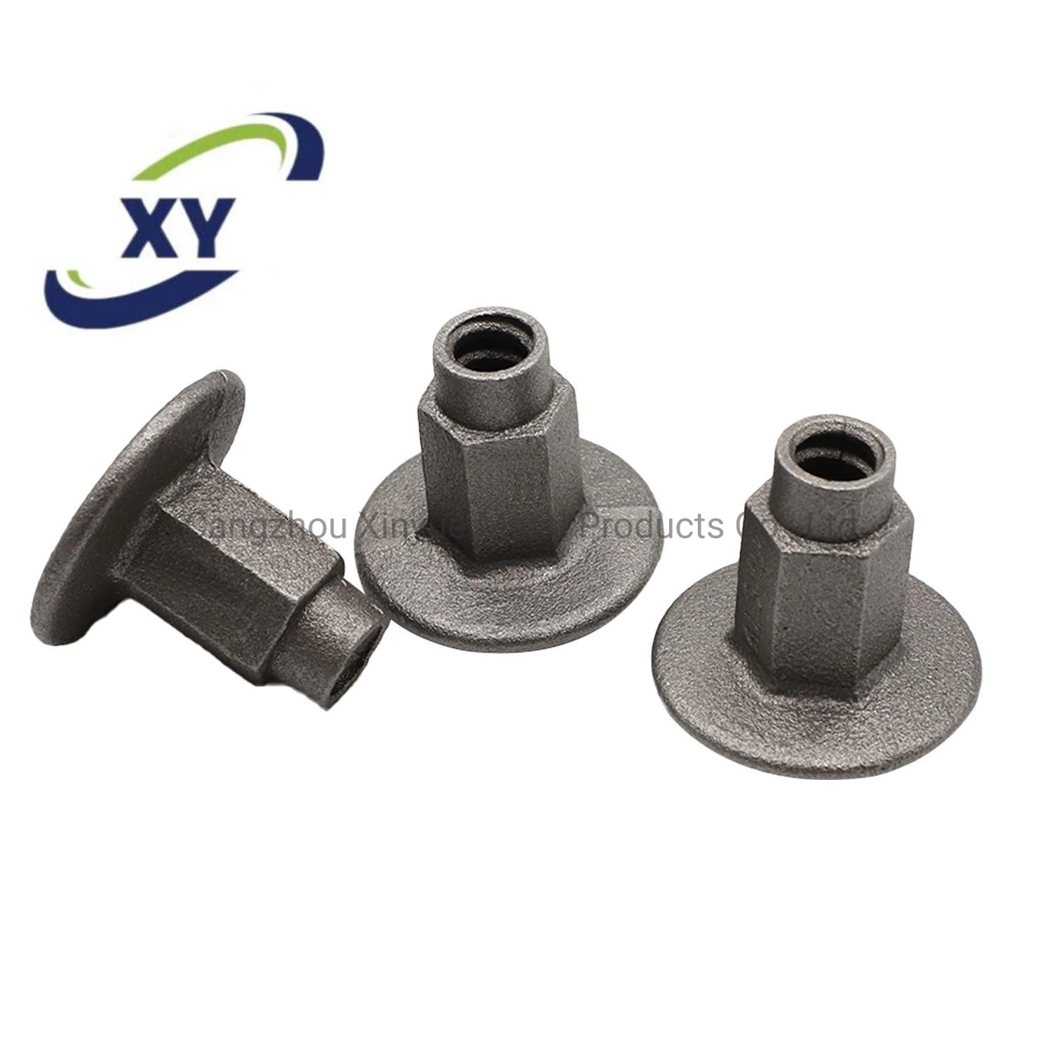 Ductile Iron Round Plate Anchor Nut Wall Nut Tie Rod Nut Wing Nut Size D100mm with Tie Rod