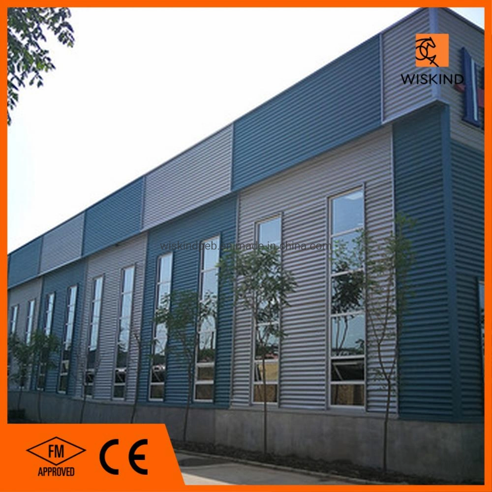 China Peb/Tekla/Autocad Made Steel Frame Construction for Workshop/Warehouse/Office Building/Hanger/Cow Shed with CE/FM Approved