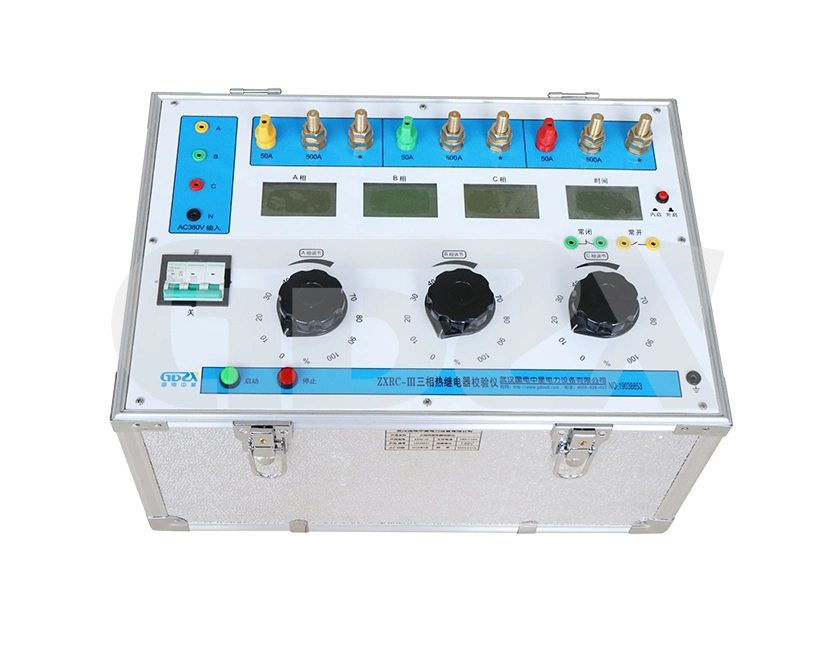 Portable 500A Three Phase Electronic Thermal Relay Calibrator