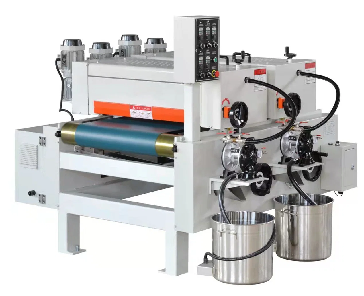 Professional Woodworking Two Heads Roller Coating Machine