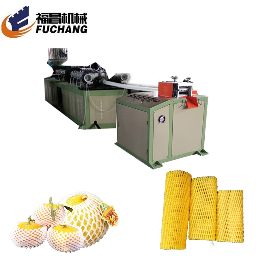 Mesh Plastic Foam Extrusion PE Line Fruit Net Making Machine