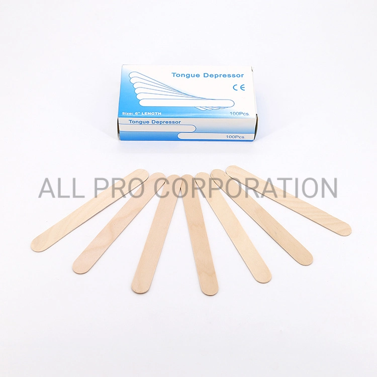 Sterile or Non Sterile Disposable Wooden Tongue Depressor