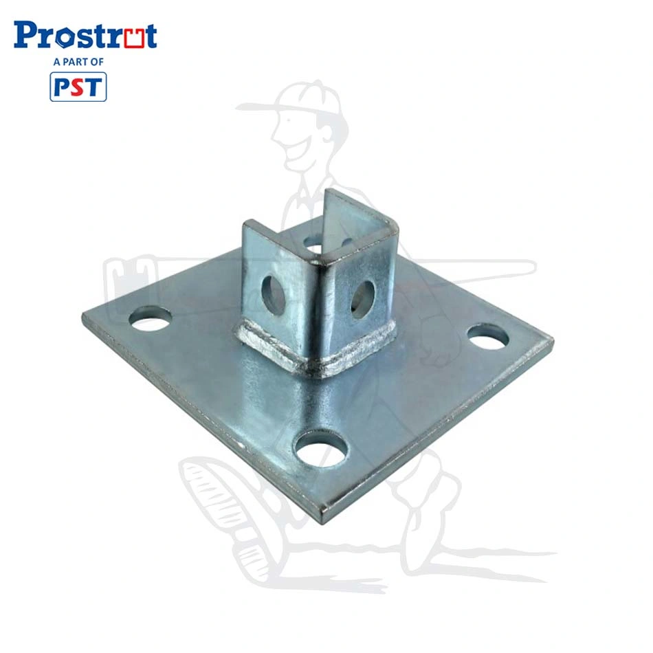 SS304/SS316 7 Hole Diagonal/Square Post Base for 1-5/8" Series Strut Channel