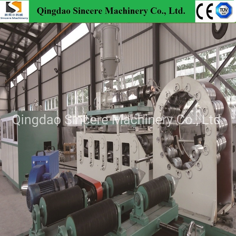 Steel Reinforced Spiral Corrugated Pipe Extruding Production Lines, Steel Reinforced Spirally Wound Polyethylene (PE) Drainage Pipe Extrusion Machinery