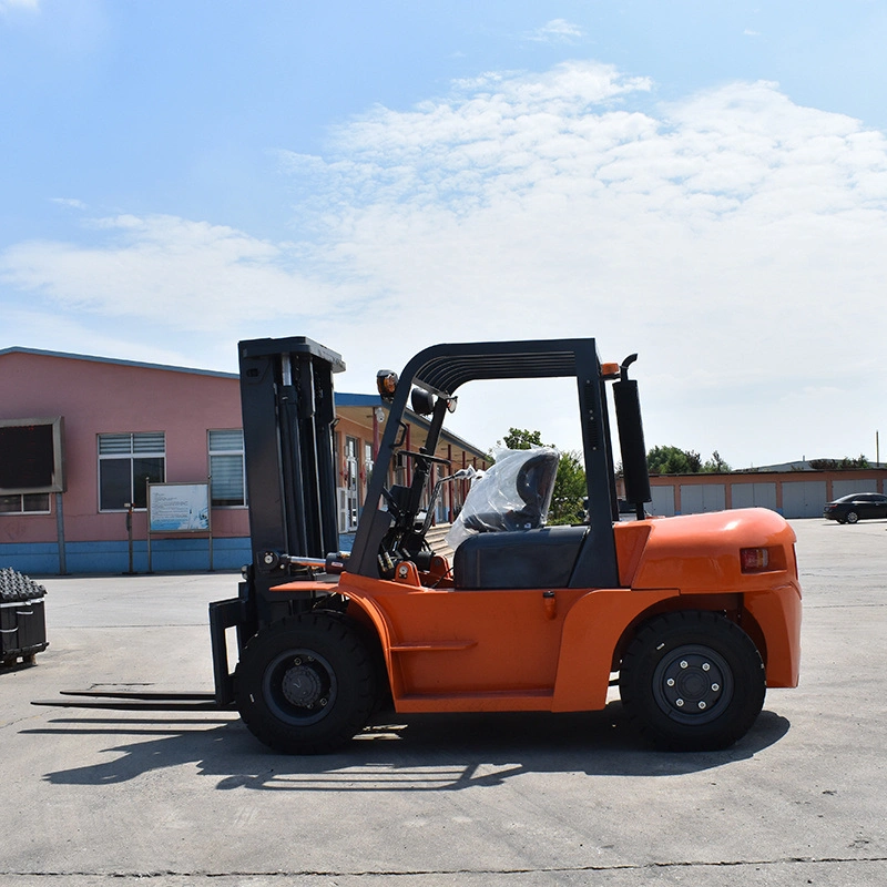 7 Tons Diesel Logistics Mechanical Power Standard Overall Manufacturer Handing Equipment Forklift