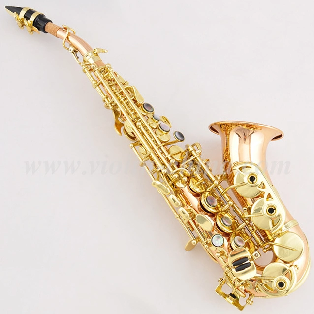 Rose Brass Curved Soprano Saxophone (ACSS6506)