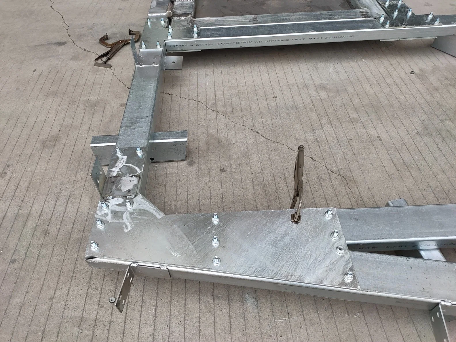 Custom Hardware Bending Parts Stainless Steel Aluminum Braces Pergola Wall Mounting Bracket