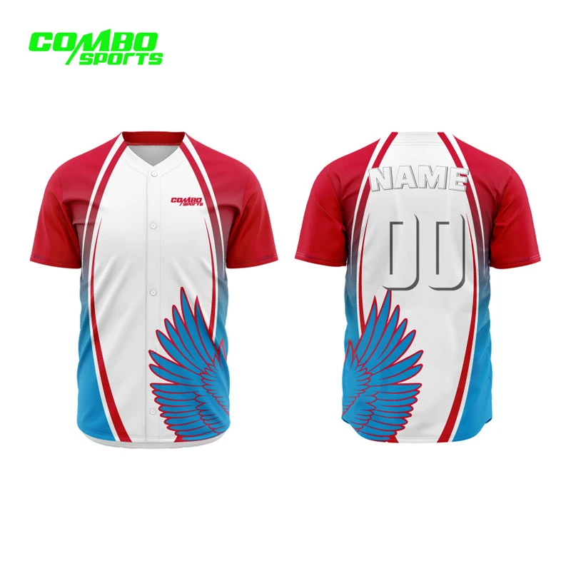 High quality/High cost performance  Sublimation Jersey Custom Sportswearmens Baseball Shirt