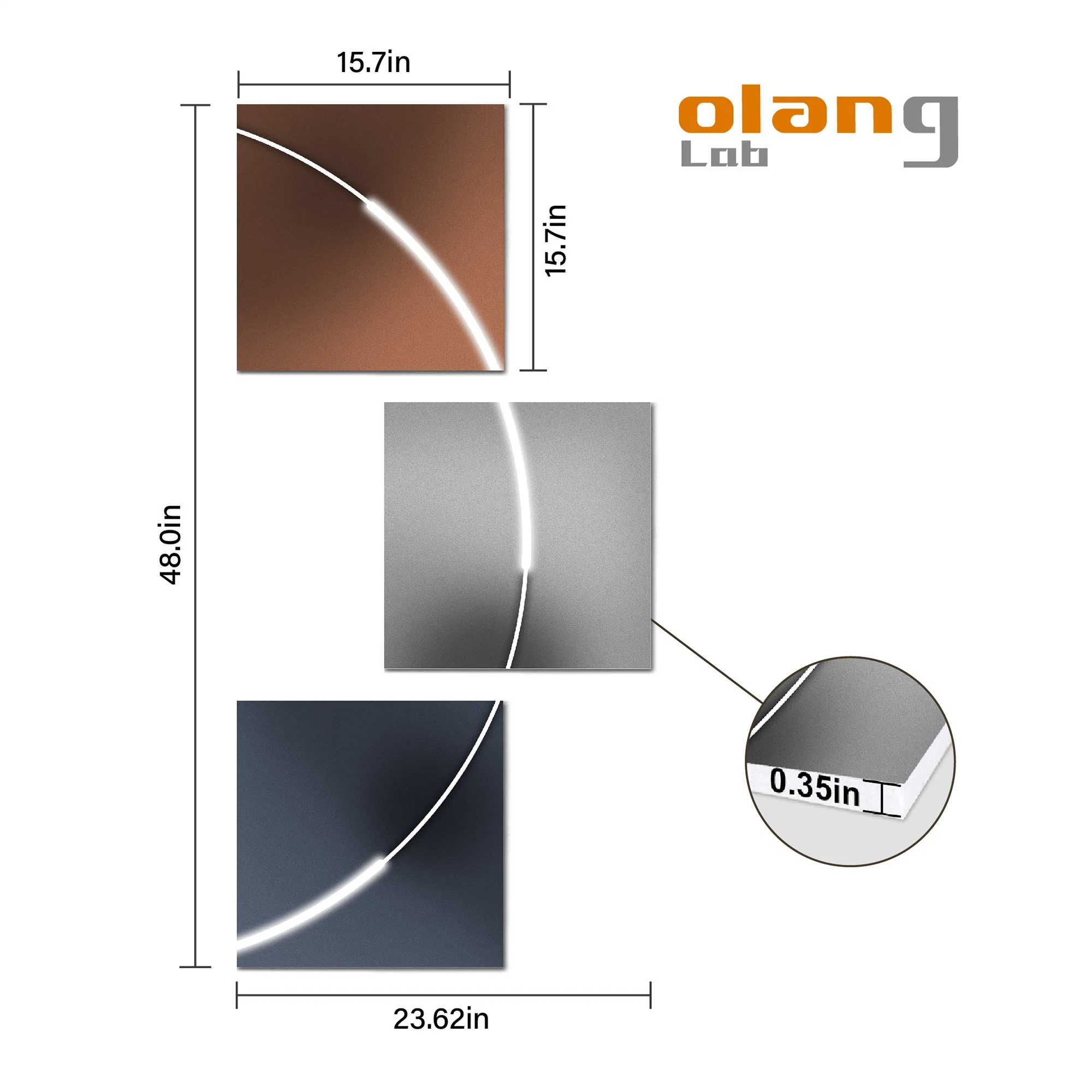 Panneaux acoustiques d'art Olanglab Panneaux muraux adhésifs décoratifs pour l'insonorisation