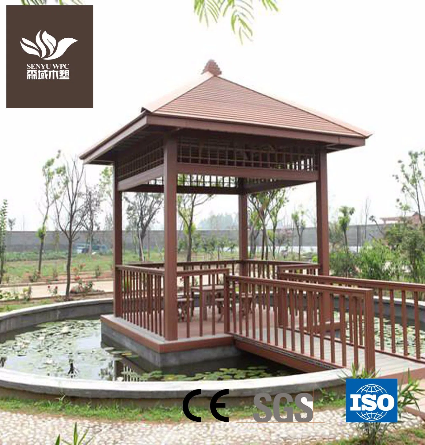 WPC Free Maintain Outdoor Pavilion