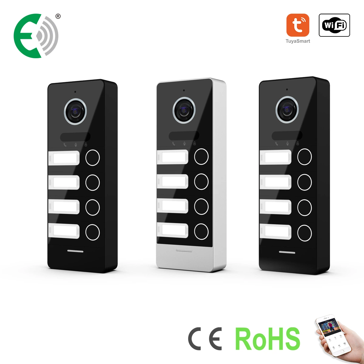 2 Wire IP&WiFi Video Door Phone with Touch Screen