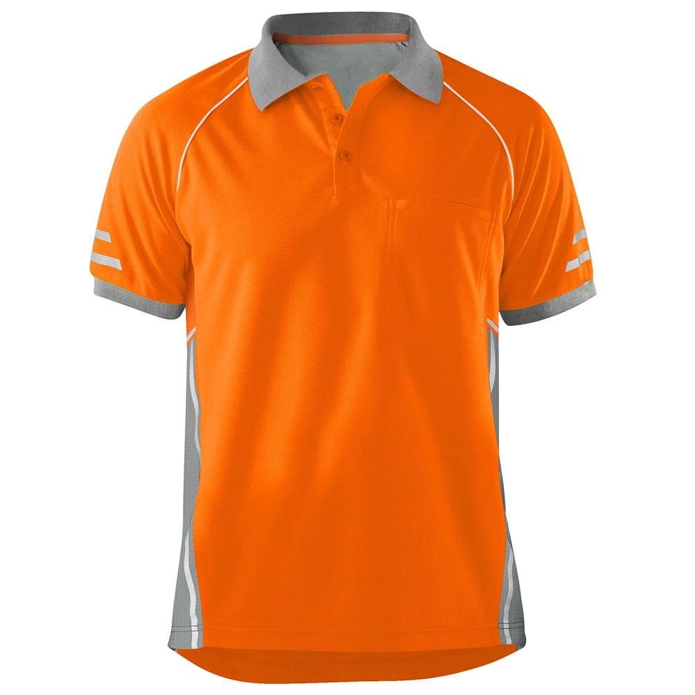 En 471 Custom Made Orange Hi Vis Polo Shirt