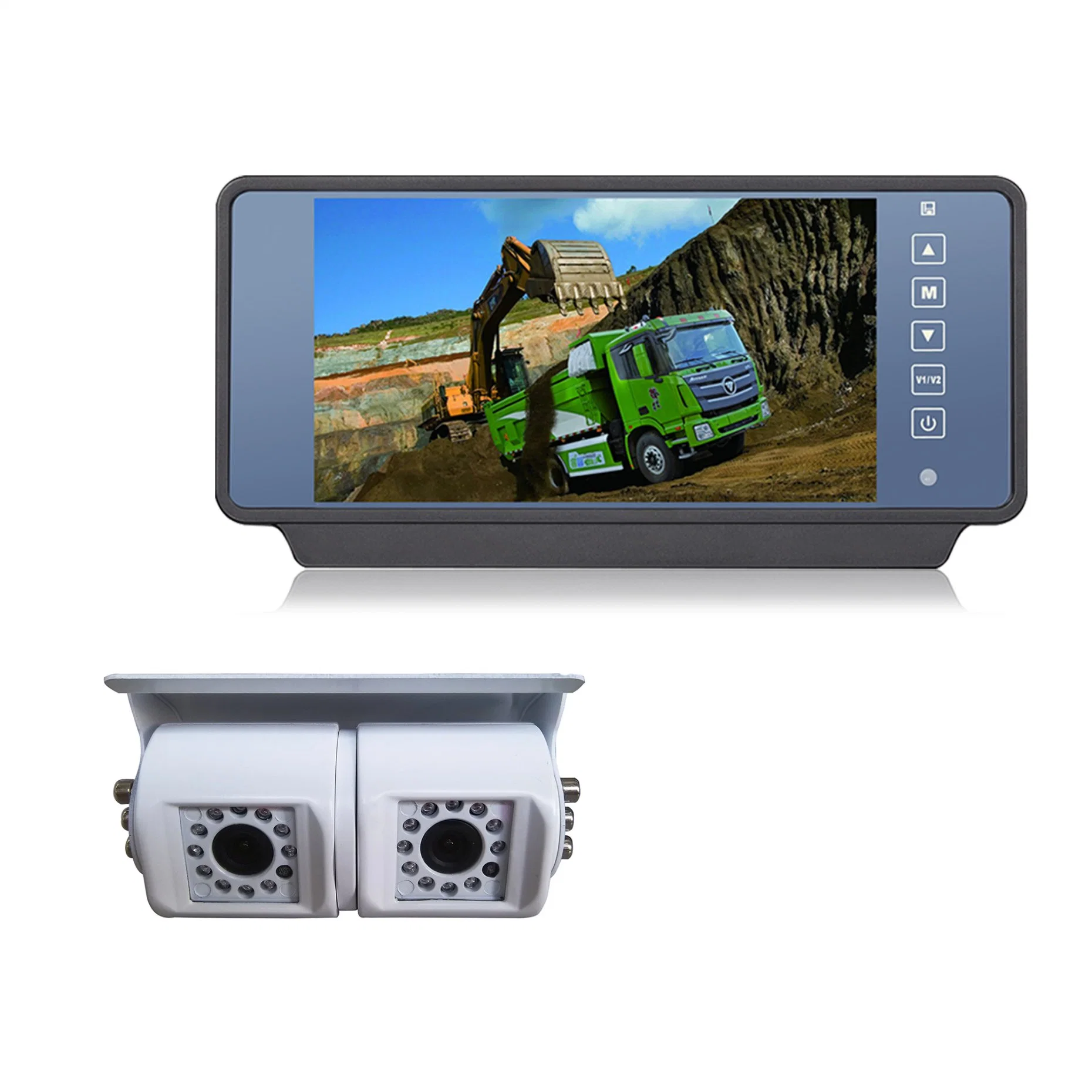 7 Inch LCD Widescreen Car Rearview Mirror Monitor with Touch Button