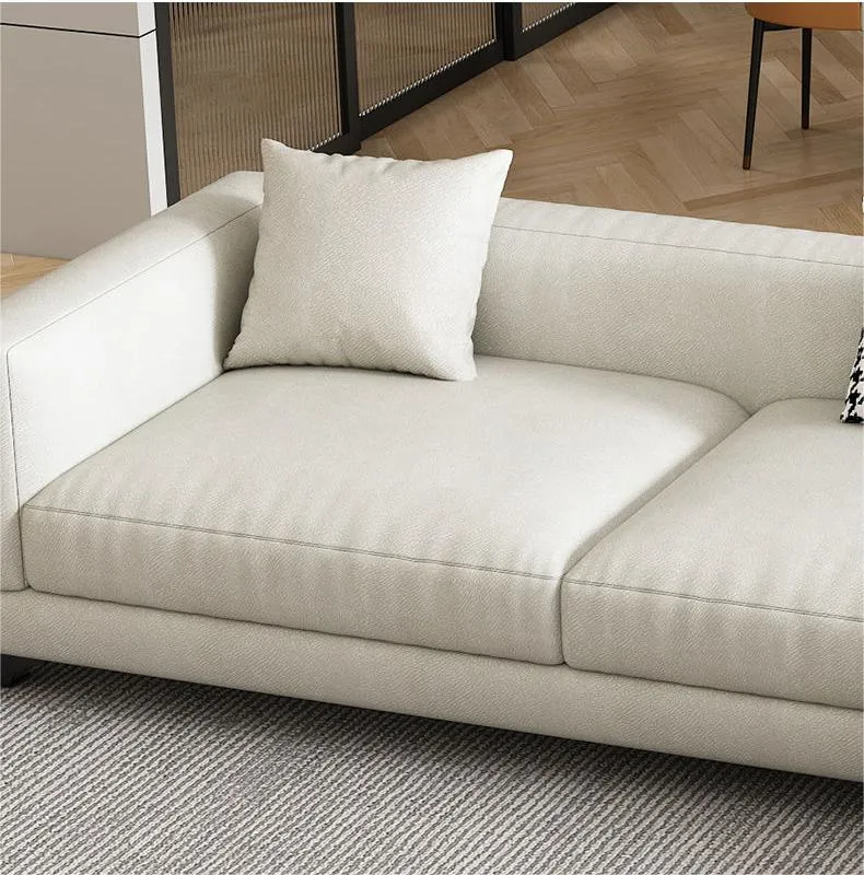 Modernes Heim Stoff Sektional Set Italienisches Leder Ecke Wohnzimmer Möbel Luxus Sofa