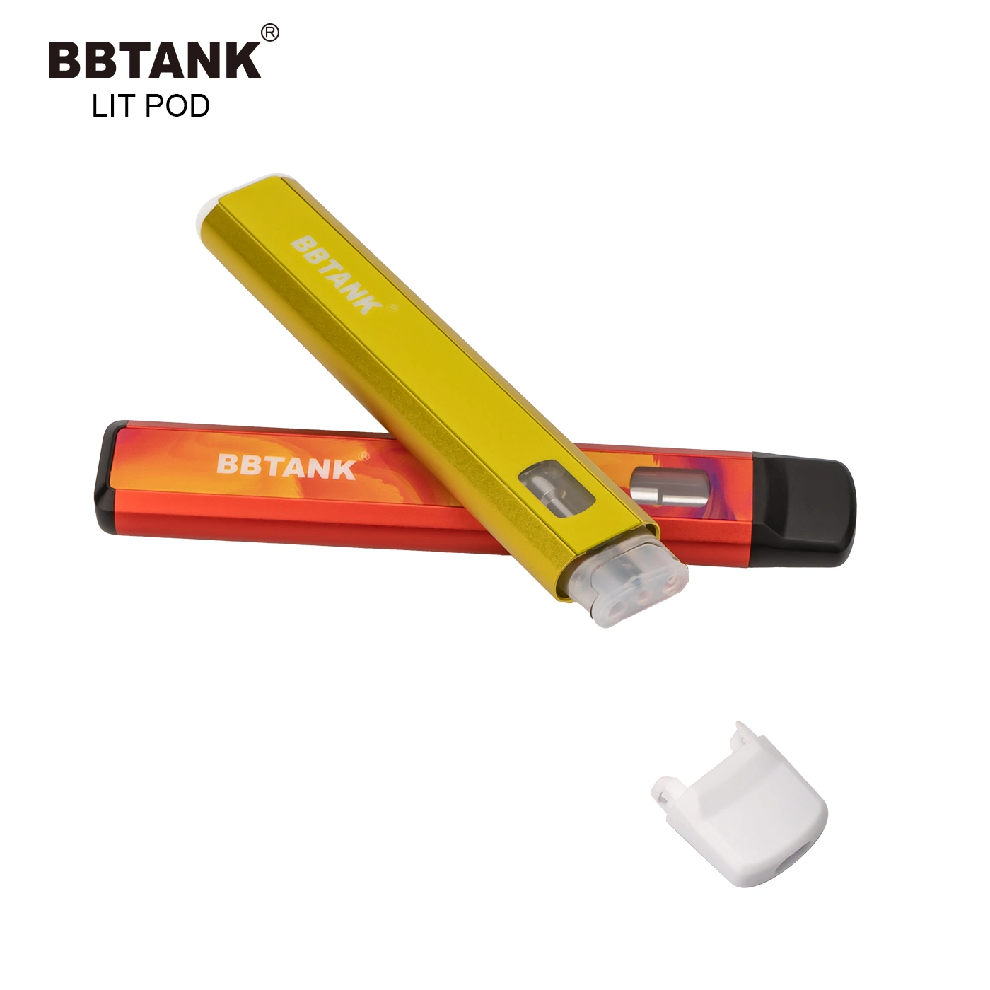 1G sistema de cápsula cerámica VAPE Diseño flexible Bbtank Nuevo Lit Pod etiqueta privada 350mAh batería