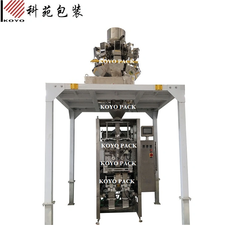 Automatic 500g 1kg Brick Bag Coffee Bean Vacuum Packaging Packing Machine with Label on Top Labeling Machine