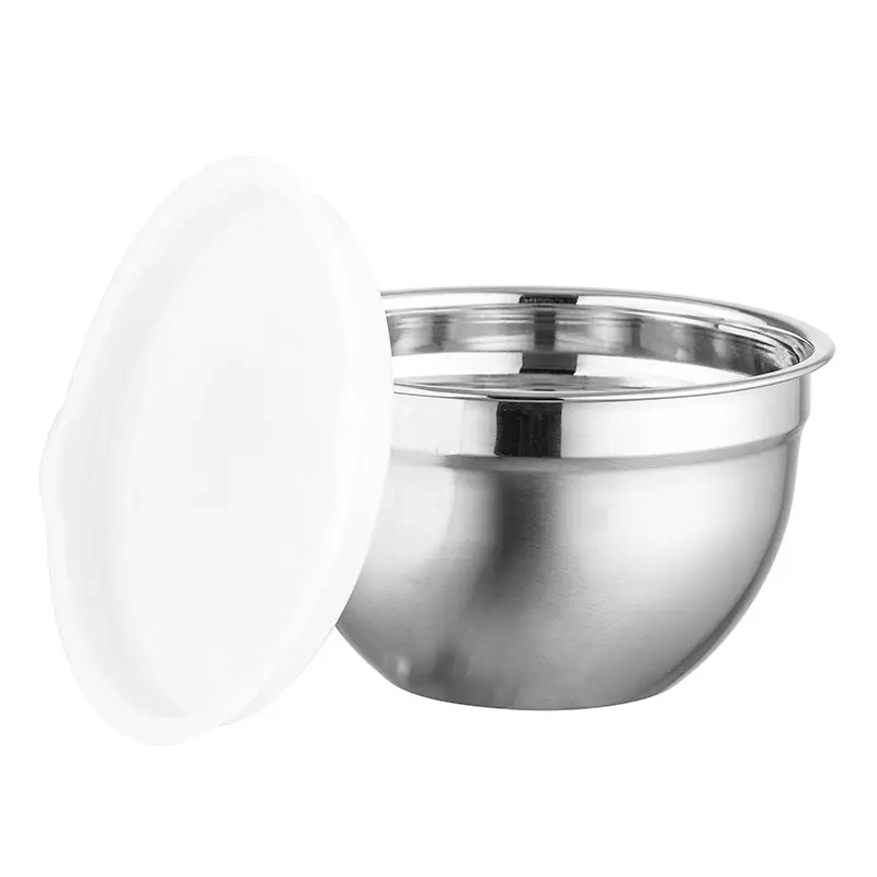 Original Factory OEM Round Serving Container Stainless Steel Mixing Salad Bowl Set for Home Restaurant 18-26cm