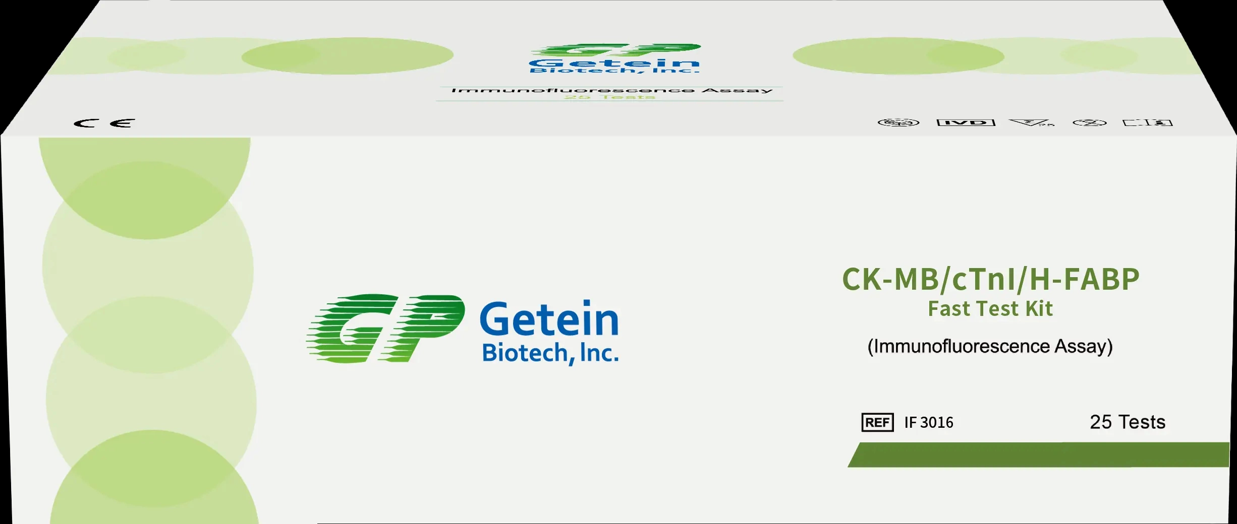 Getein Biotech CK-MB/Ctnl/H-Fabp Test-Kit für kardiale Marker für die schnelle Immunfluoreszenz