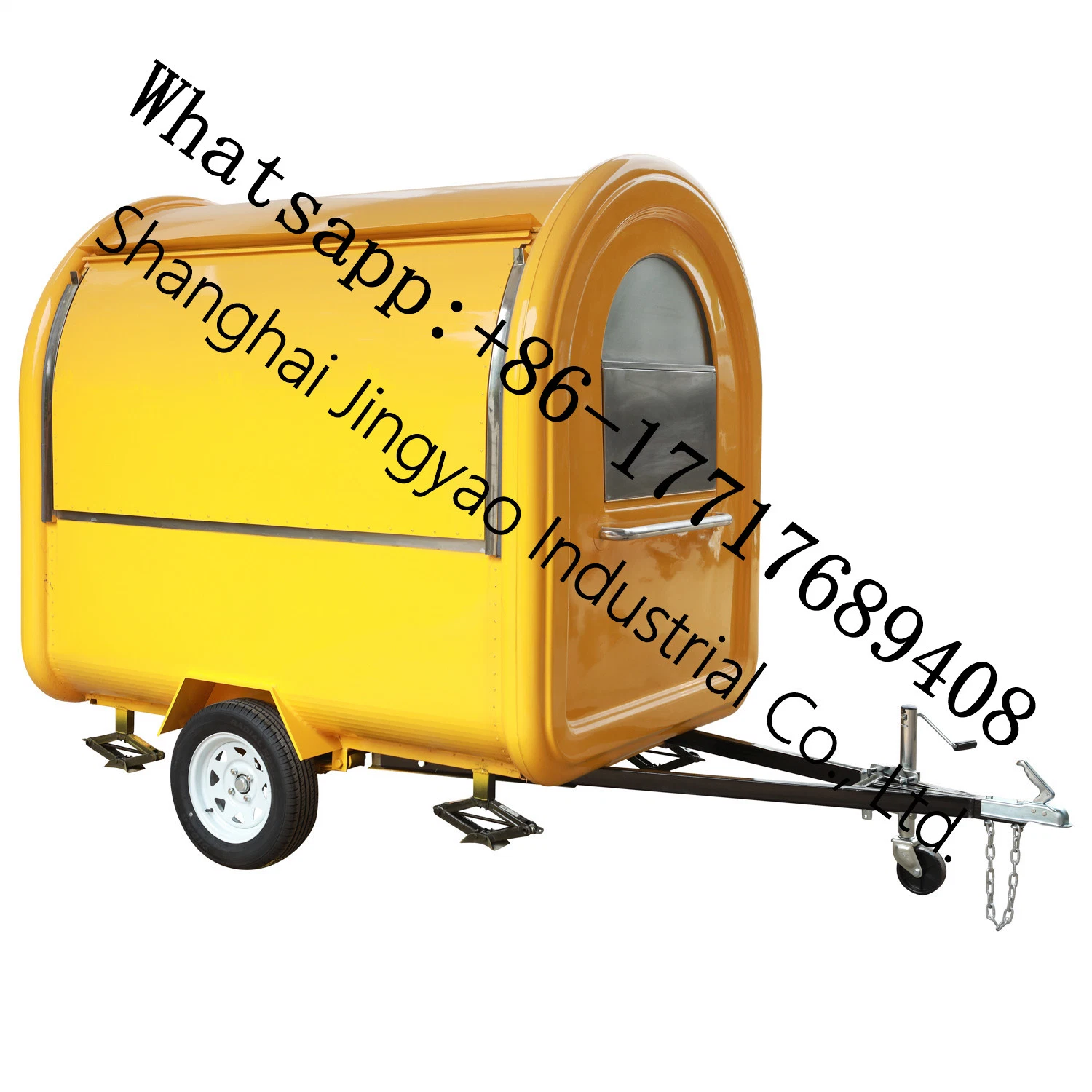 Stainless Steel Mobile Food Cart Trailer Square Service Food Truck Hot Food Trailer Fast Food Vending Truck Food Cart Trailer for Sale