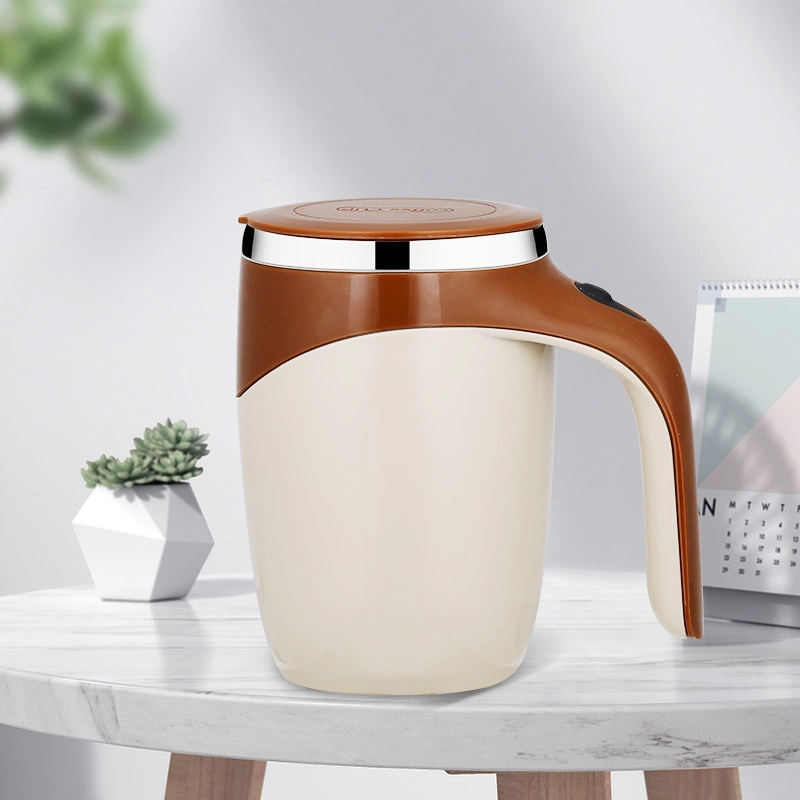 Taza de café de agitación eléctrica Magnética de acero inoxidable taza de mezcla para la promoción de la oficina en casa de regalos