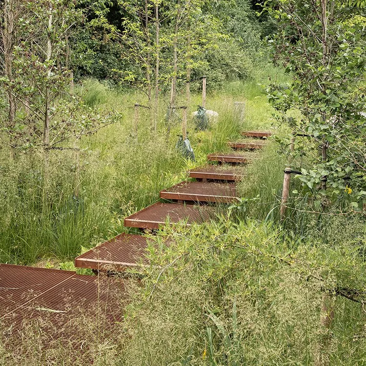 Corten Steel Outdoor Steps Garden Stairs Ideas