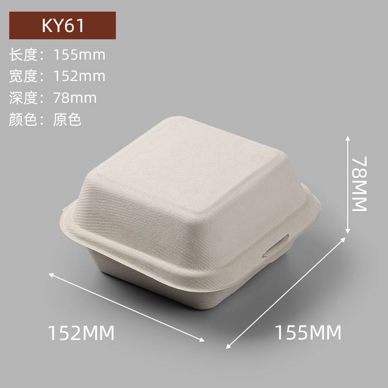 to Go Containers Square Food Lunch Boxes Disposable Tableware for Take out