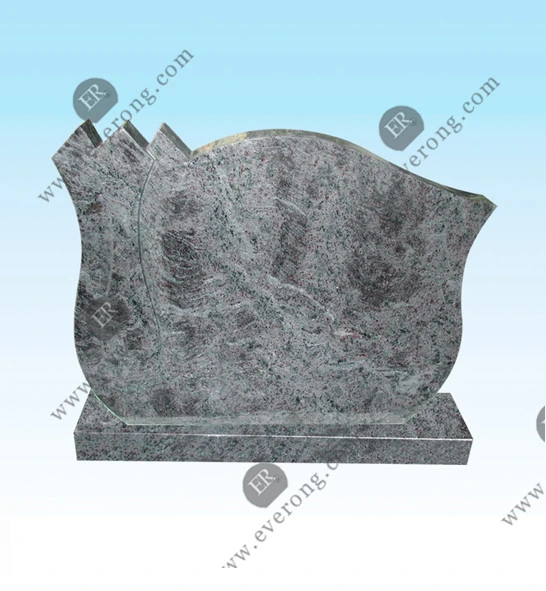 Hungary Tombstone European Style Engraving Granite Grave Monument for Cemetery