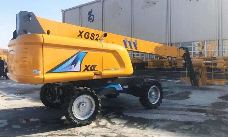 Self-Propelled Telescopic Lift Platform Mobile Elevated Work Platform 28m Payload at 340kg Xgs28