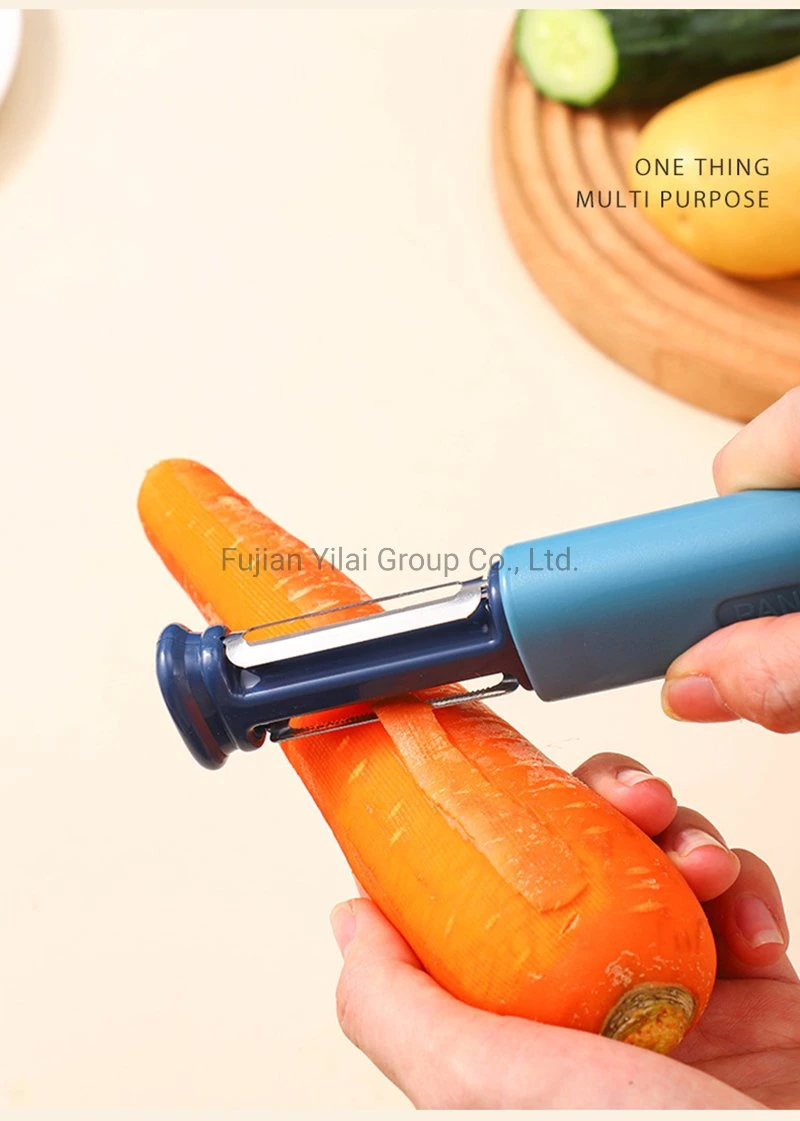 2-in-1 Edelstahl Peeler Küchenspitzer Zubehör Multifunktions Schaber und Reibe Home Küche Gadgets