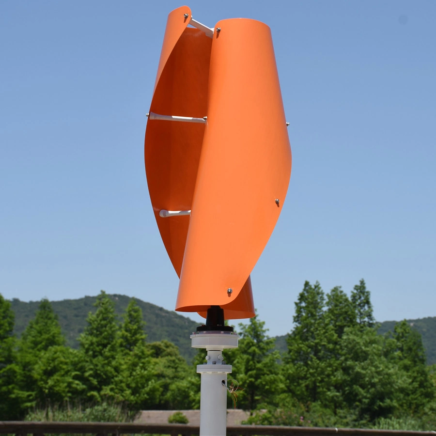 48V Wind Turbine 2500W 5kw Spiral Type Vertical Axis Wind Turbine