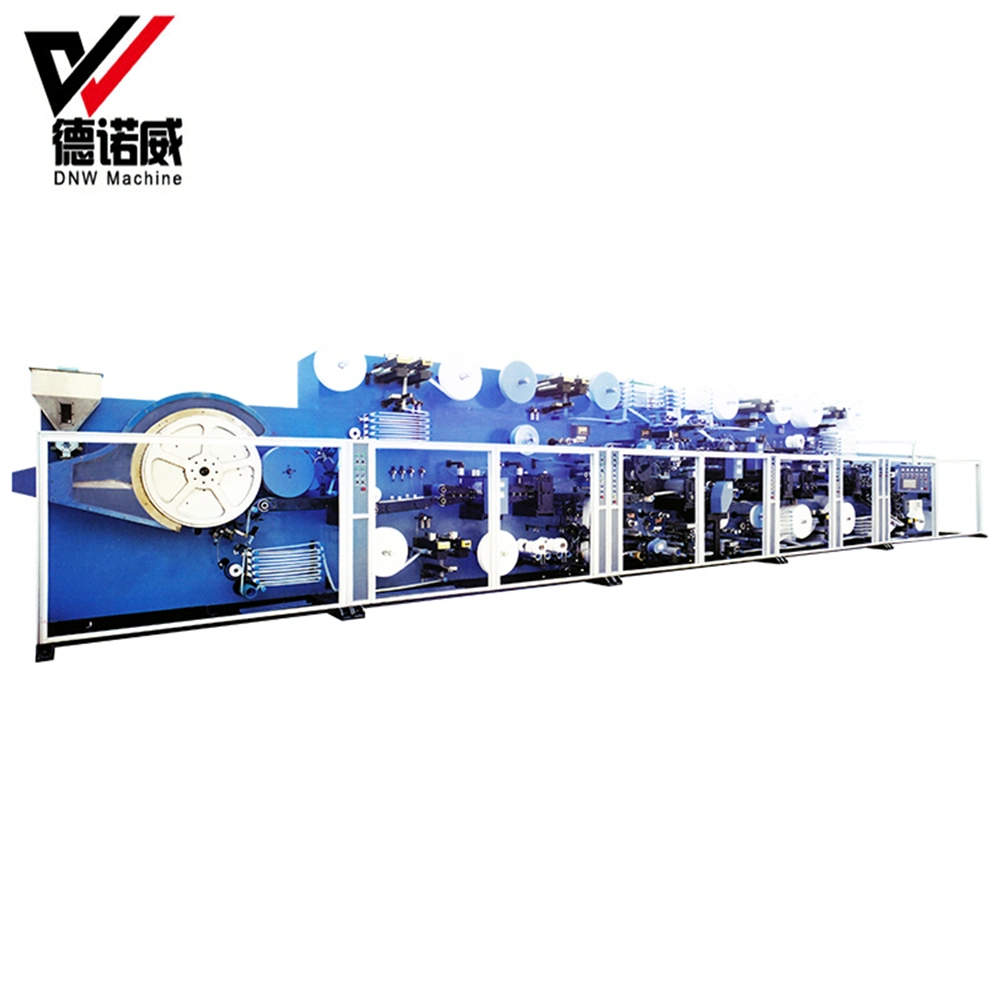 Big Waistband Back Sheet S-Cut Lamination Online Baby Diaper Making Machine