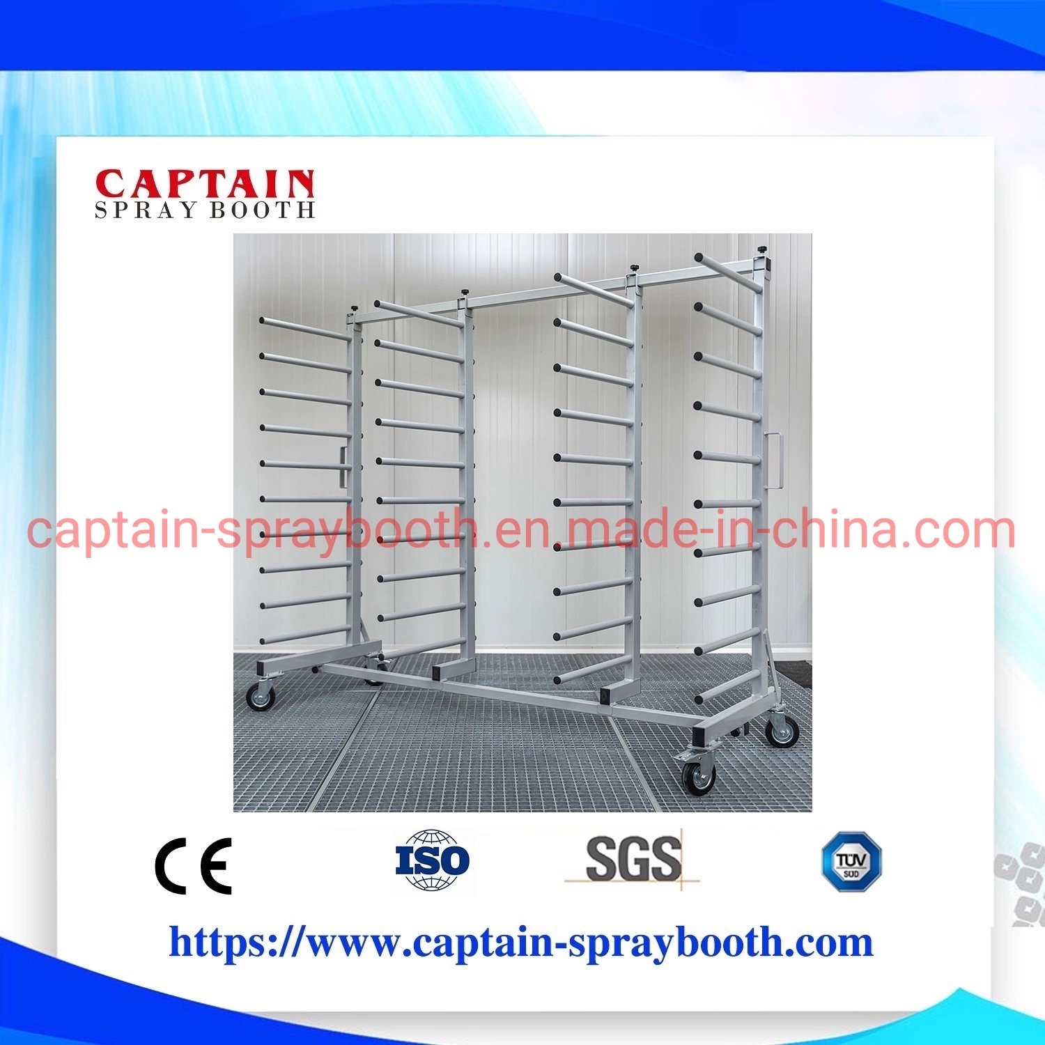 Spray Booth Drying Rack Shelf for Furniture Industrial