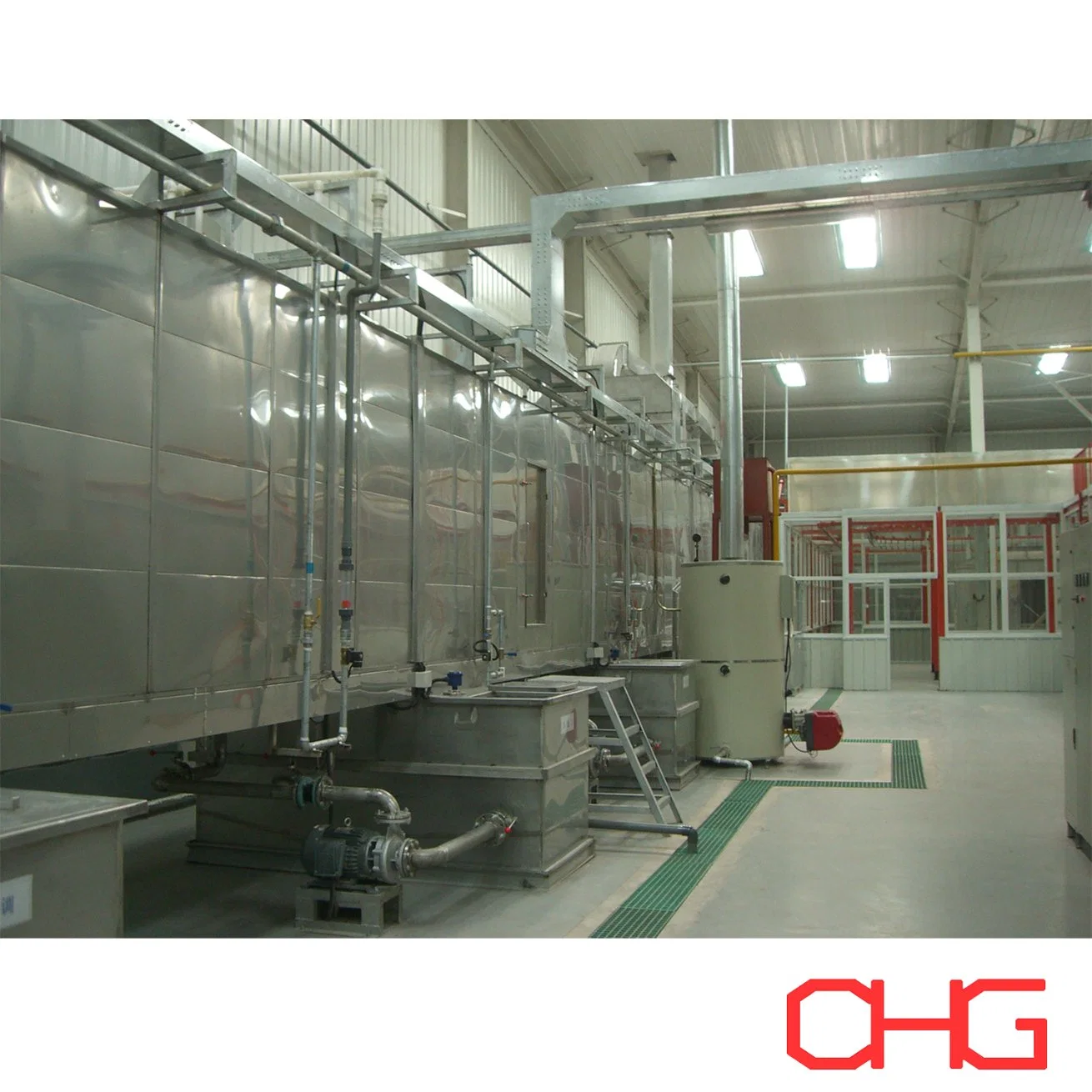 High quality/High cost performance  Powder Coating Production Line for Auto Parts Spray Machine