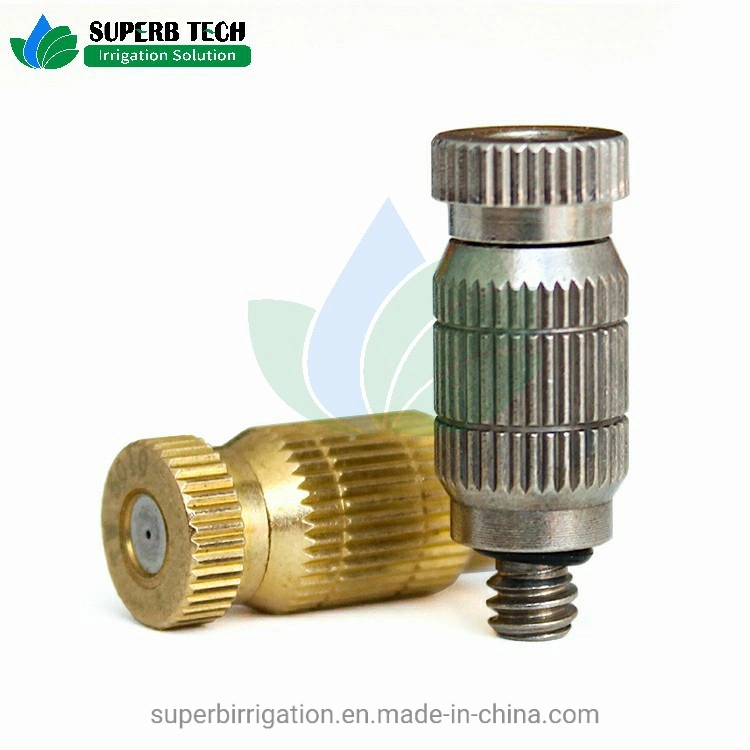 Manufacturer Supply Fogging System Water Spray Nozzle Brass High Pressure Misting Nozzle