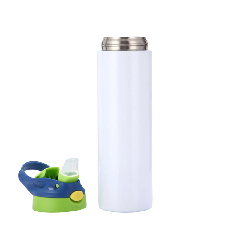 Heat Transfer 12oz Baby Water Bottle with Flip Top Lid for White Sublimation Transfer