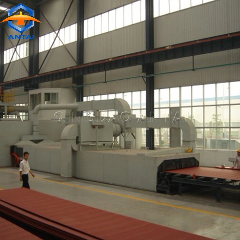 Steel Plate Roller Conveyor Shot Blasting Machine and Automatic Painting Line
