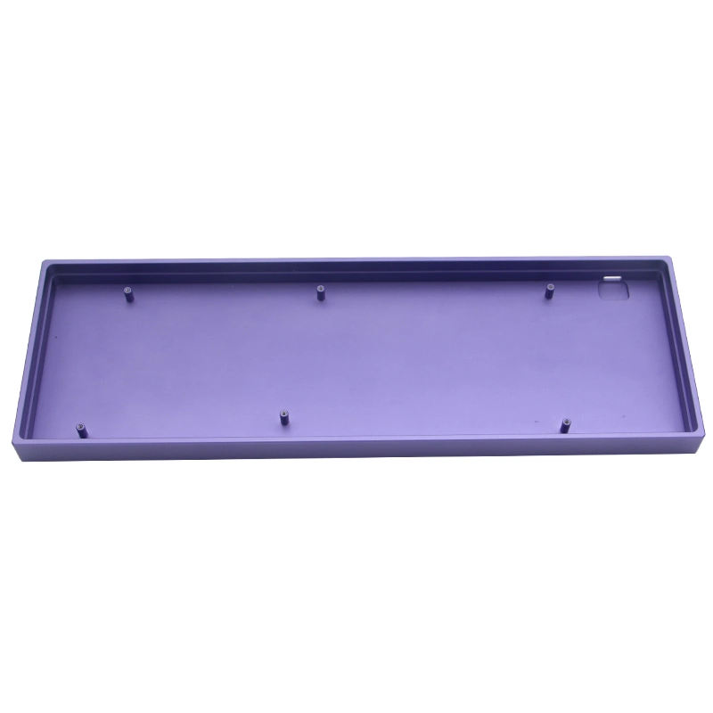 CNC Milling Machining Aluminum Keyboard Case Low Price Gaming Keyboard Casing Purple Mechanical Keyboard Kit