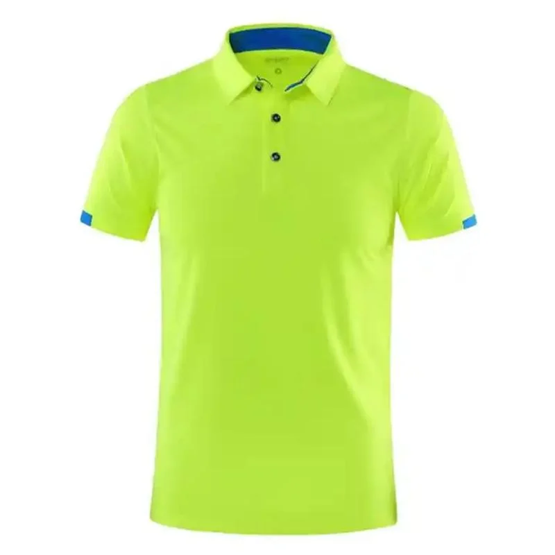 Custom Logo Your Own Brand Stand Collar Polo Shirt Short Sleeve Polyester Quick Dry Men's T-Shirt Polo Shirt