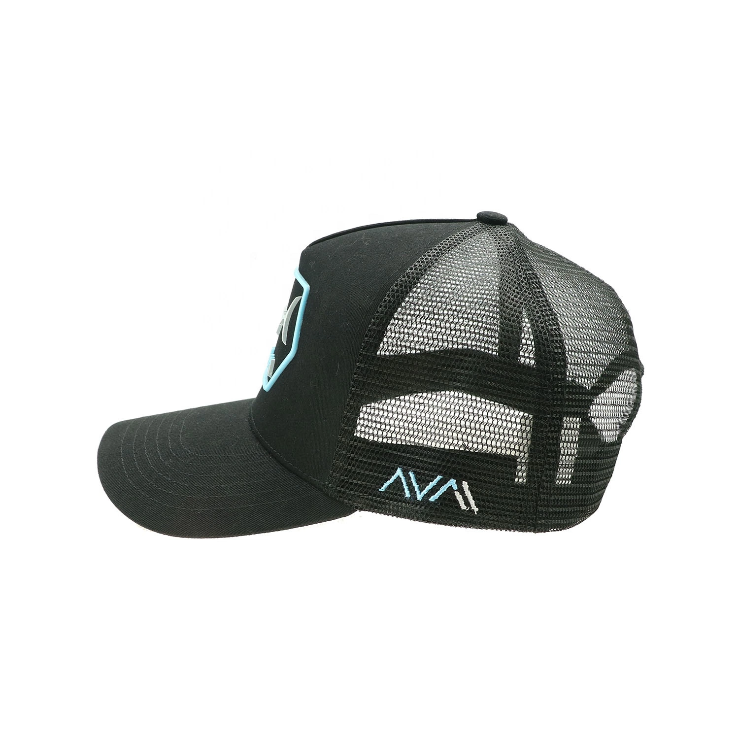 Wholesale/Supplier Unisex Baseball Cap Custom 3D Puff Printing Rubber Patch Logo Black Gorras Embroidery Mesh Trucker Hats