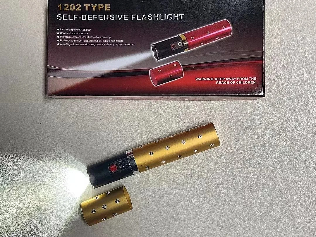1202 Electric Shock Women Self-Defense Lipstick Stun Gun for Ladies