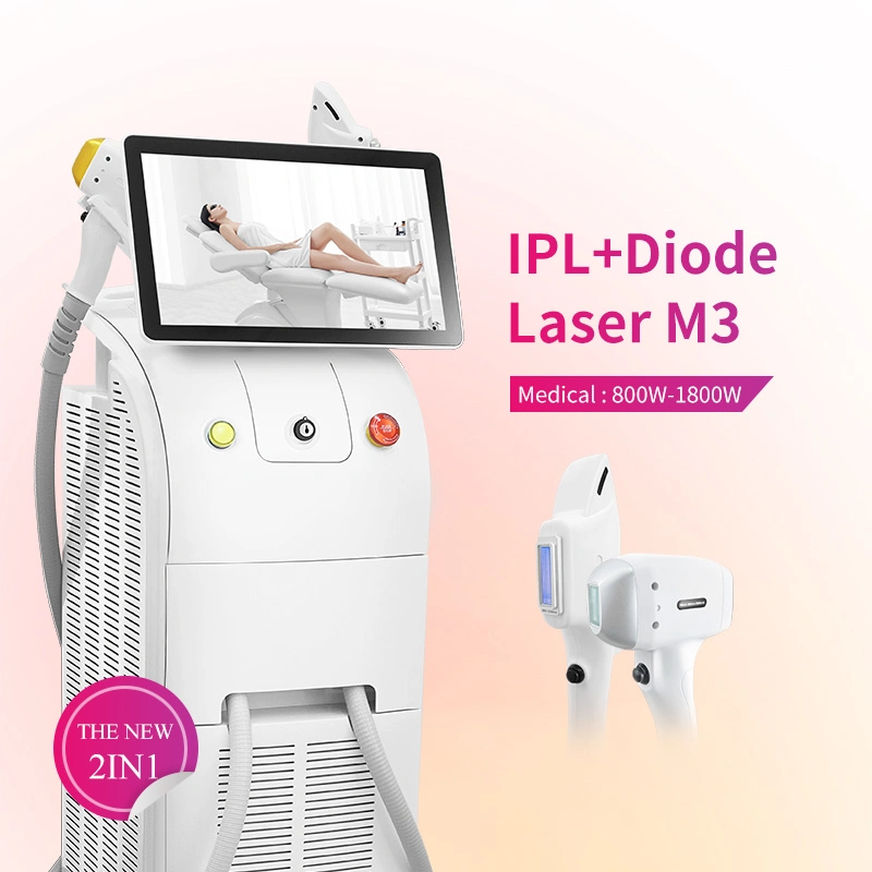 Медицинские CE 808нм лазерный диод для удаления волос IPL + Opt E-Light омоложения кожи