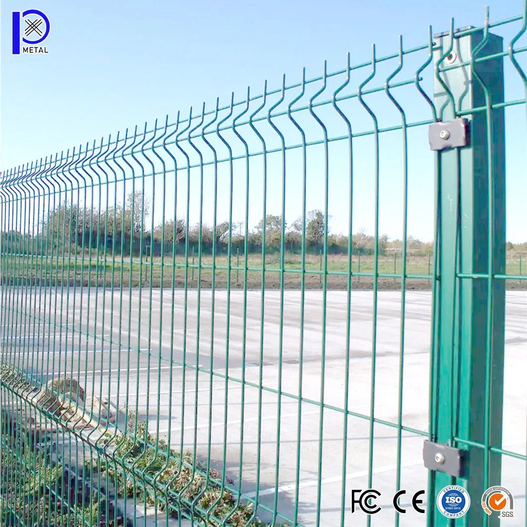 Pengxian Galvanized Welded Wire Mesh for Garden Fence China Manufacturing 3FT Fence 1.23m Panel Height Triangle Bending Welded Wire Mesh Fence