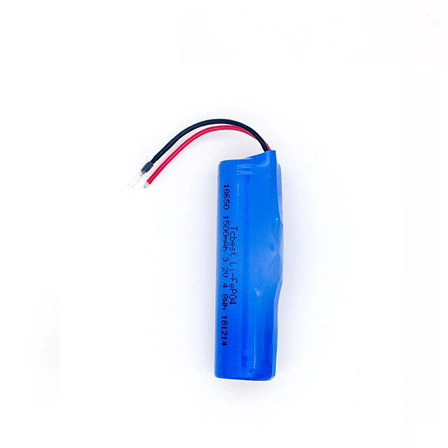 Batería de litio Ifr18650 3,2 V 1500mAh batería Li-Fepo4 para teléfono móvil