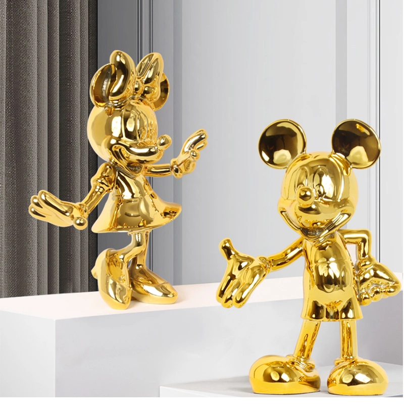 Hot Mickey plaqué de vente de la résine de conception d'art populaire de plein air/famille/partie/Super modèle de décoration du marché