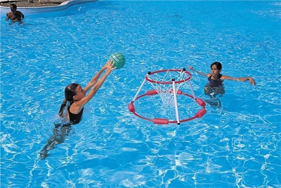 Kinpack Plastic Swimming Pool Float Basketball Hoop for Kids