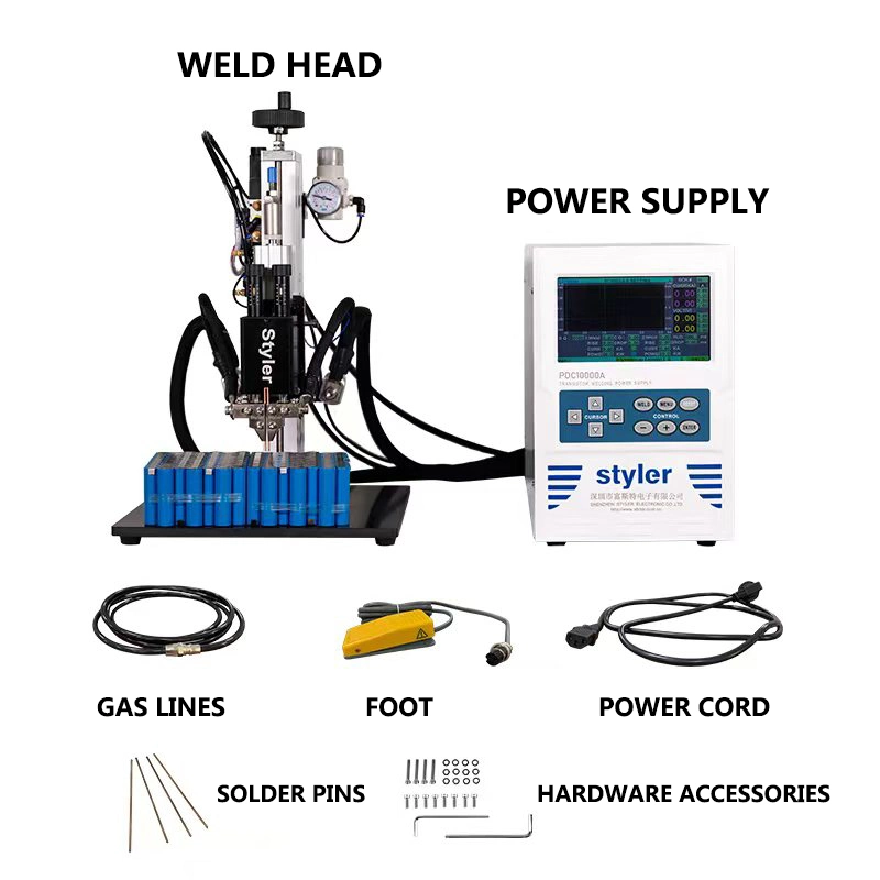 DC Single Phase Precision Battery Cell Spot Welder Battery Spot Welding Machine