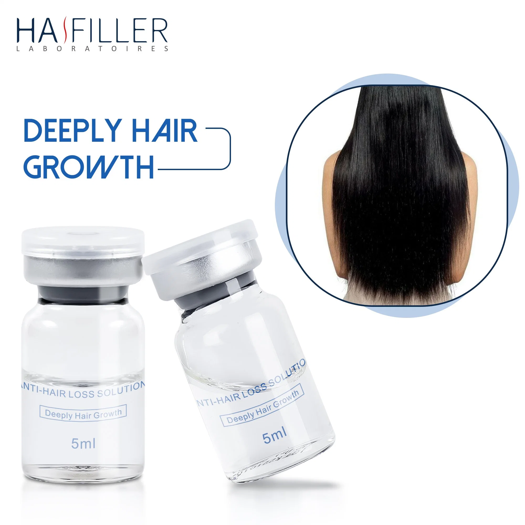 Fábrica vender mais rápido crescer óleo de cabelo cabelo crescer água Mesoterapia líquida Mesoterapia com injeção de crescimento de pêlos no soro