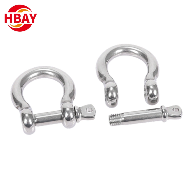 G209 Black U-Shaped Lifting Bow Shackle with Plastic Protective Cover