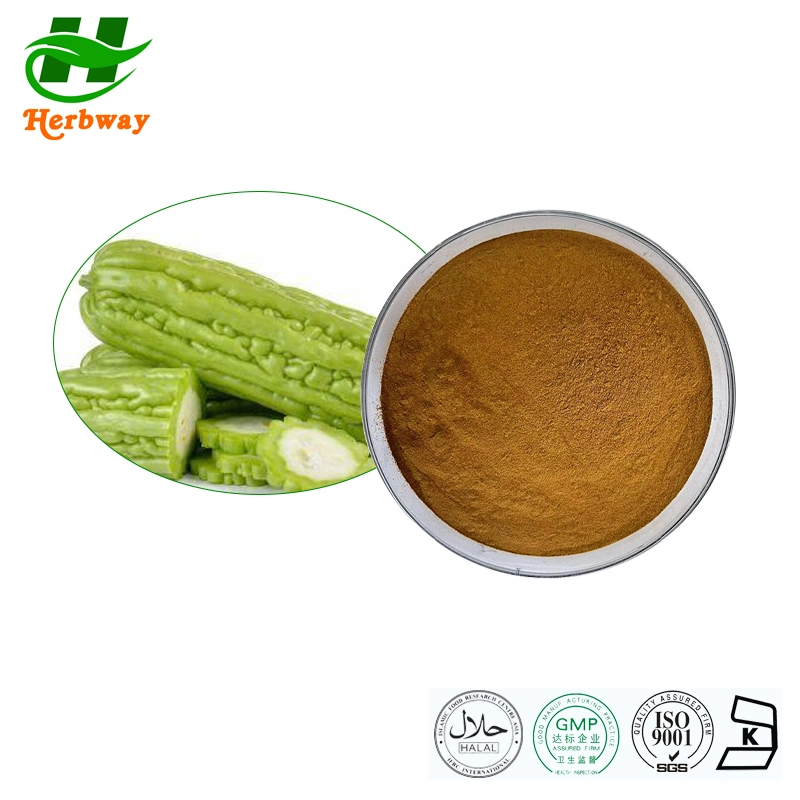 Extrato herbway planta extrato herbal 00% Antidiabéticos naturais alimento Atacado preço Melon amargo extracto 14:1 pó amarelo marrom