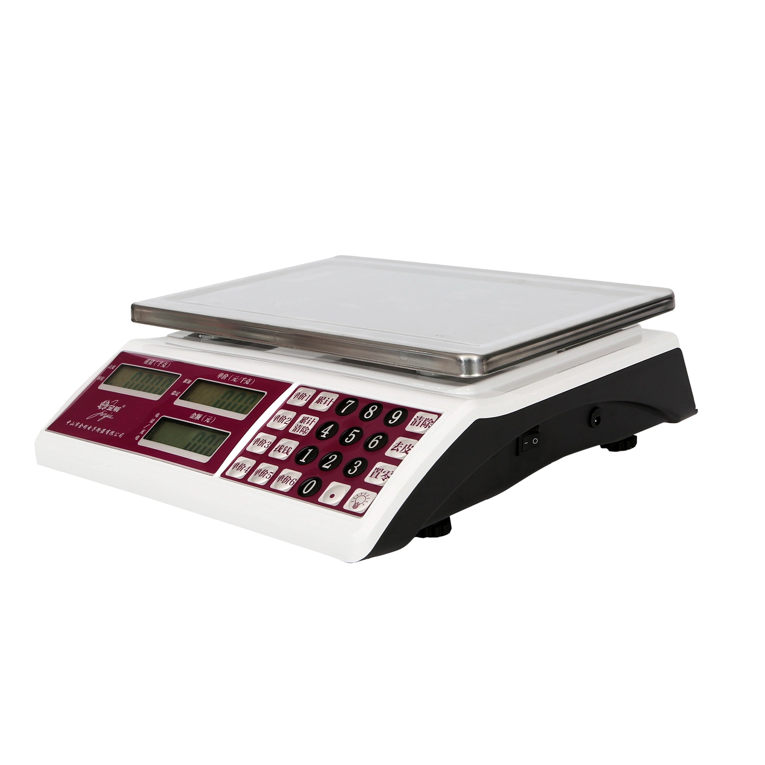 Digital 30 Kg Price Computing Electronic Balance Weighing Commercial Scale with Stainless Steel Keyboard